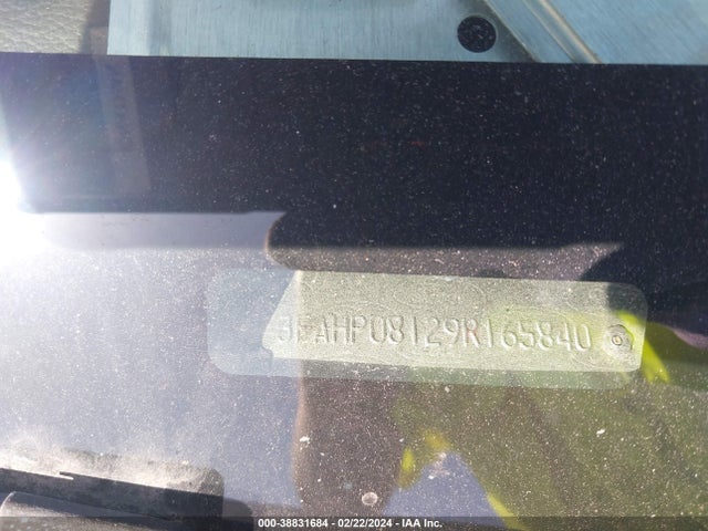 2009 FORD FUSION SEL VIN: 3FAHP08129R165840