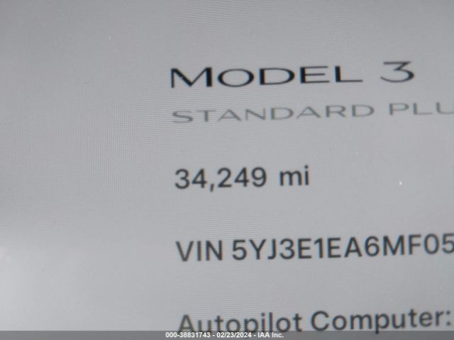 5YJ3E1EA6MF053539 Tesla MODEL 3