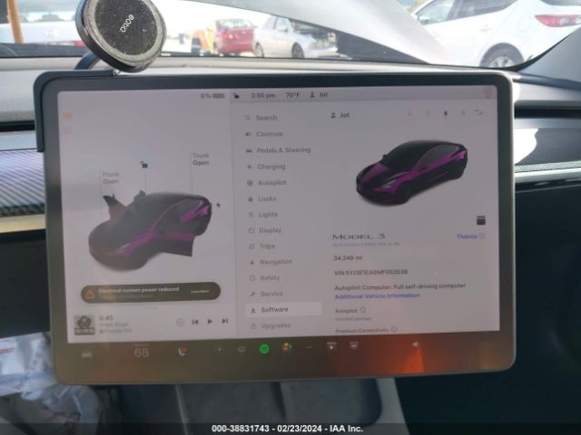 5YJ3E1EA6MF053539 Tesla MODEL 3