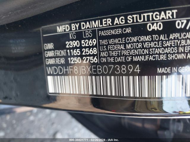 WDDHF8JBXEB073894 Mercedes-Benz E 350 4matic