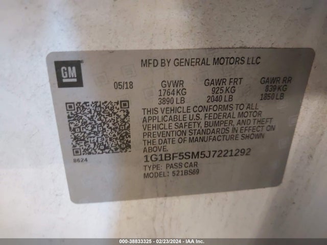 Chevrolet Cruze Premier Auto 2018 1G1BF5SM5J7221292 Image 9