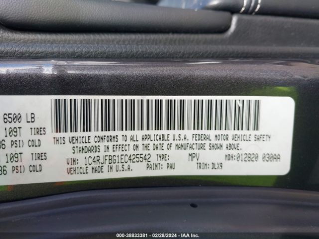1C4RJFBG1EC425542 Jeep Grand Cherokee Limited