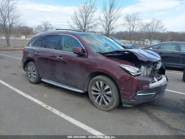 2016 Acura Mdx Technology   Acurawatch Plus Packages/technology Package მანქანა იყიდება აუქციონზე, vin: 5FRYD4H49GB016908, აუქციონის ნომერი: 38833540