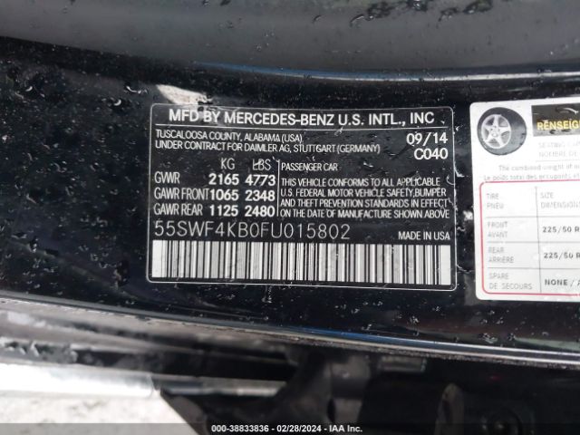 55SWF4KB0FU015802 Mercedes-Benz C 300 4matic/luxury 4matic/sport 4matic