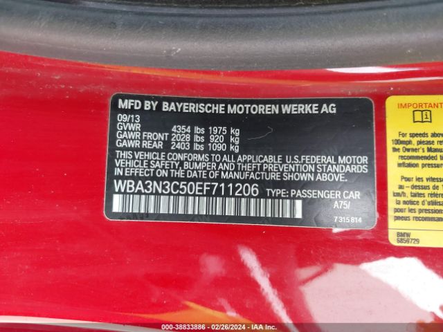 WBA3N3C50EF711206 BMW 428 I