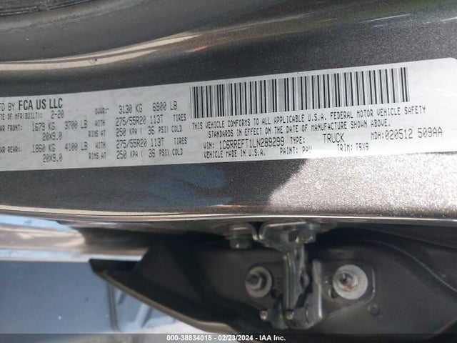 1C6RREFT1LN289299 RAM 1500 Big Horn  4x2 5'7 Box