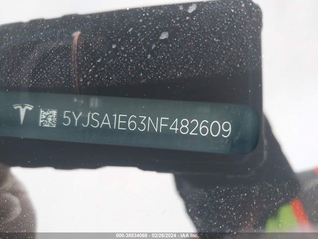 2022 TESLA MODEL S 5YJSA1E63NF482609 Photo 8