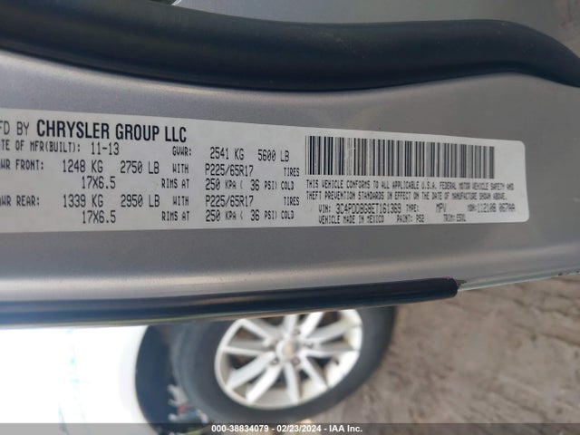 Dodge Journey Sxt 2014 3C4PDDBG8ET161369 Image 9