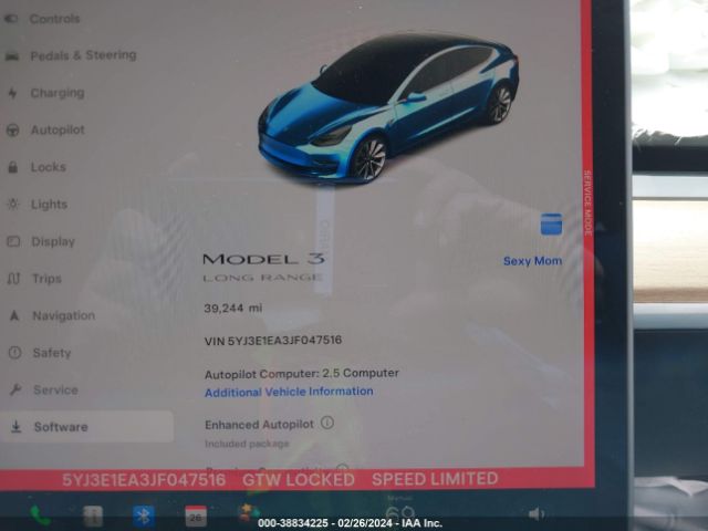 5YJ3E1EA3JF047516 Tesla Model 3 Long Range/mid Range
