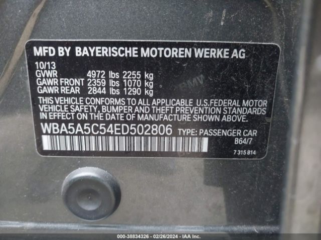 WBA5A5C54ED502806 BMW 528I