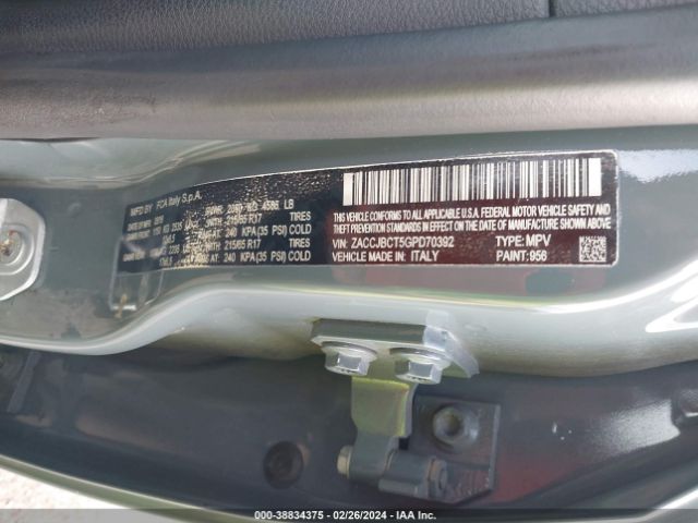ZACCJBCT5GPD70392 Jeep Renegade Trailhawk
