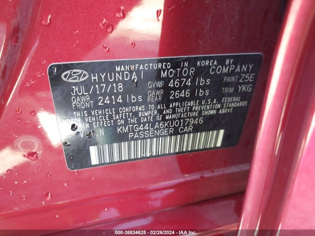 Genesis G70 2019 KMTG44LA6KU017946 Image 9