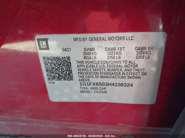 Chevrolet Bolt Ev Premier 2017 1G1FX6S03H4159324 Image 9