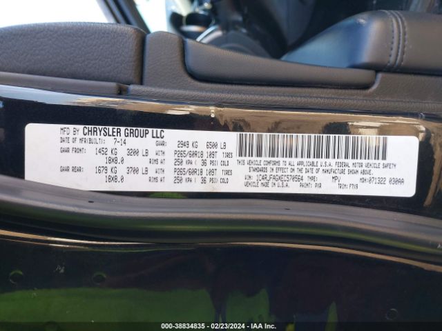 1C4RJFAGXEC570564 Jeep Grand Cherokee Laredo