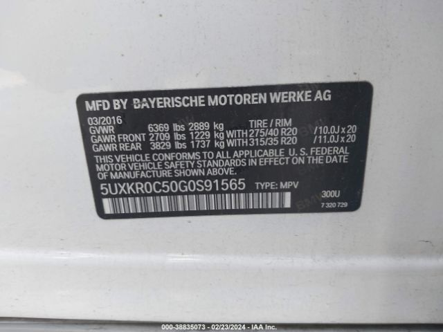 5UXKR0C50G0S91565 BMW X5 Xdrive35i