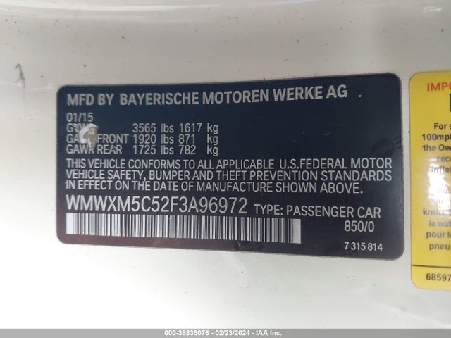2015 MINI HARDTOP WMWXM5C52F3A96972 Photo 8