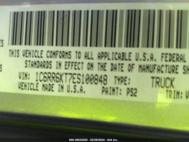 RAM 1500 Express 2014 1C6RR6KT7ES100848 Image 9