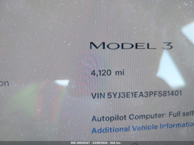 Tesla Model 3 Rear-wheel Drive 2023 5YJ3E1EA3PF581401 Image 15
