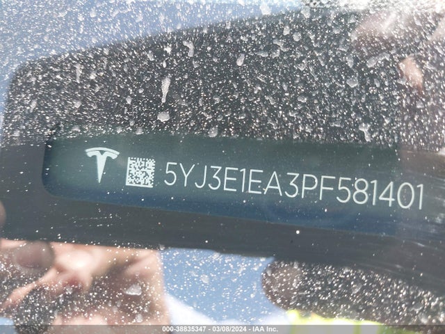 Tesla Model 3 Rear-wheel Drive 2023 5YJ3E1EA3PF581401 Image 9