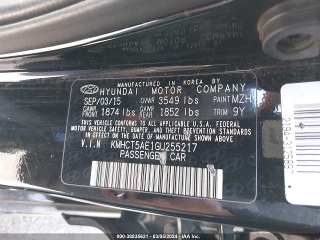 Hyundai ACCENT SE 2016 KMHCT5AE1GU255217 Image 9