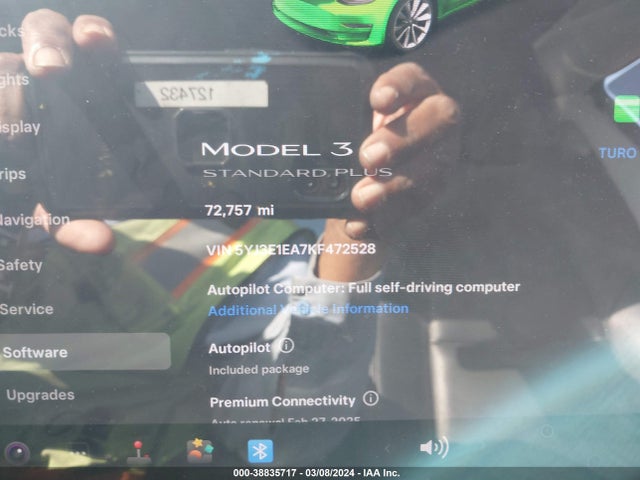 Tesla Model 3 Long Range/mid Range/standard Range/standard Range Plus 2019 5YJ3E1EA7KF472528 Image 7