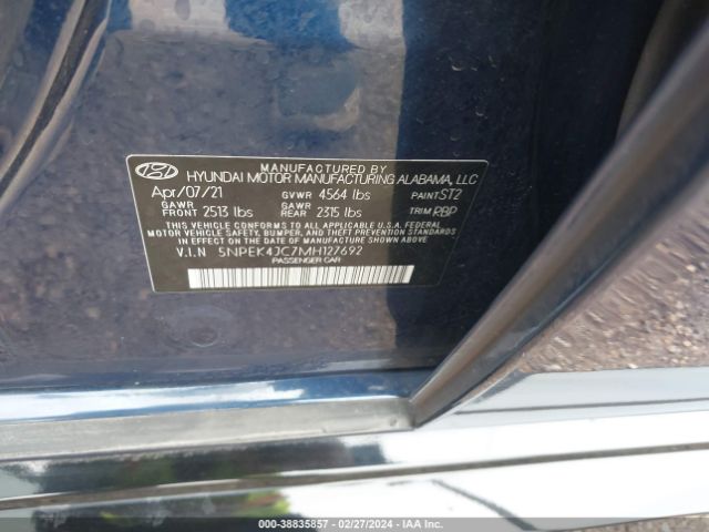 5NPEK4JC7MH127692 Hyundai Sonata N Line