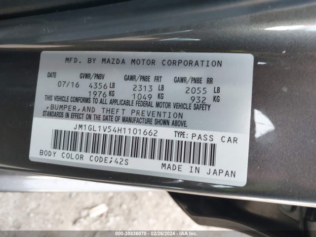 Mazda Mazda6 Touring 2017 JM1GL1V54H1101662 Image 9
