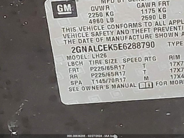 Chevrolet Equinox 2lt 2014 2GNALCEK5E6288790 Image 9