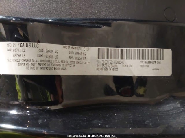 2017 FIAT 500E 3C3CFFGE1HT661541 Photo 8