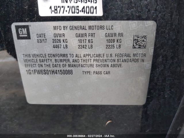2017 CHEVROLET BOLT EV 1G1FW6S01H4150088 Photo 8