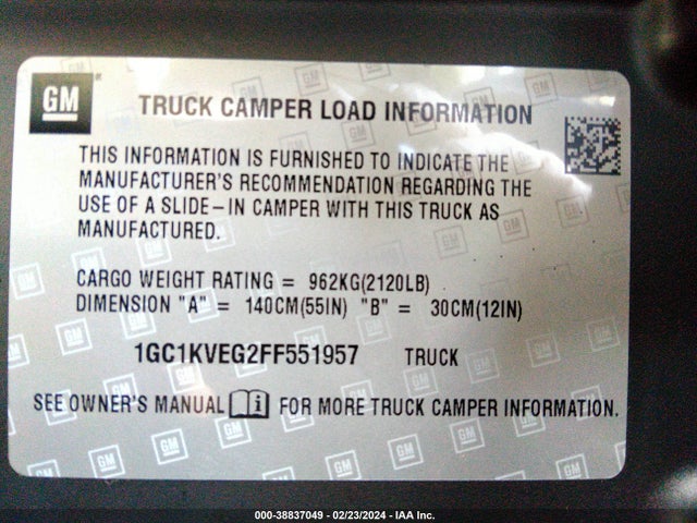 Chevrolet Silverado 2500hd Lt 2015 1GC1KVEG2FF551957 Image 9