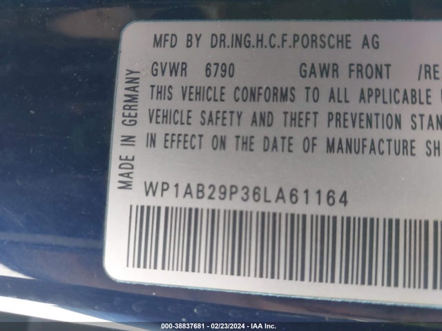 2006 PORSCHE CAYENNE WP1AB29P36LA61164 Photo 8