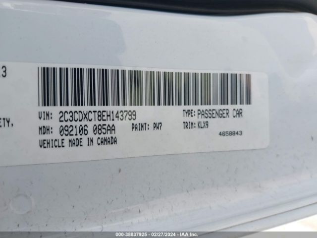 2C3CDXCT8EH143799 Dodge Charger Road/track