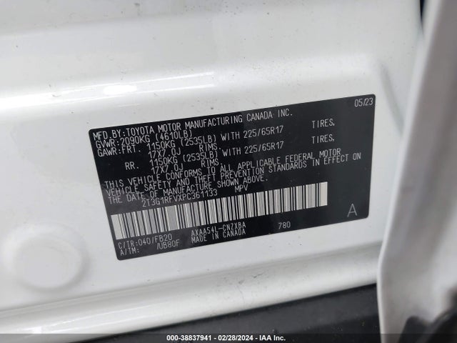 Toyota RAV4 LE 2023 2T3G1RFVXPC361133 Image 9