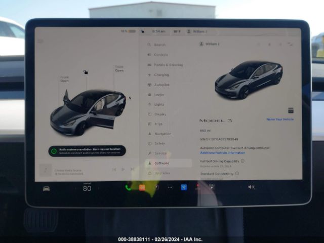 5YJ3E1EA0PF703549 Tesla Model 3 Rear-wheel Drive