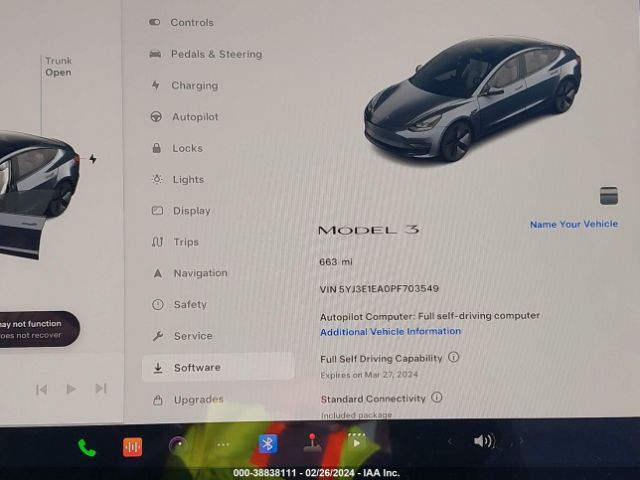 5YJ3E1EA0PF703549 Tesla Model 3 Rear-wheel Drive