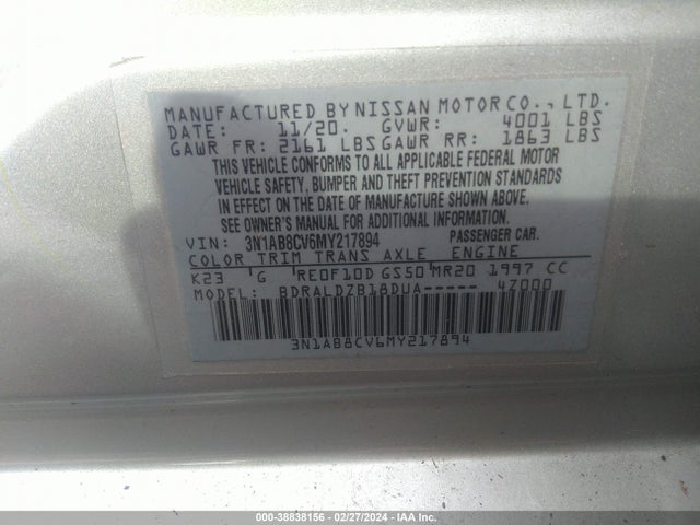 Nissan Sentra Sv Xtronic Cvt 2021 3N1AB8CV6MY217894 Image 9
