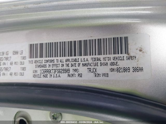 1C6RR6KT3FS629909 RAM 1500