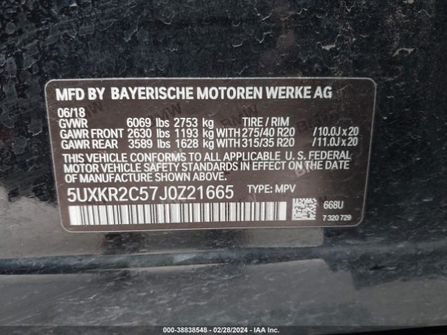 5UXKR2C57J0Z21665 BMW X5 Sdrive35i