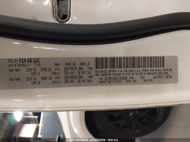 Dodge JOURNEY SE 2019 3C4PDCBBXKT838562 Image 9