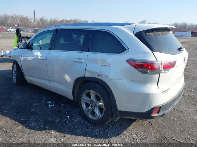Toyota Highlander Limited V6 2015 5TDDKRFH5FS183589 Image 3