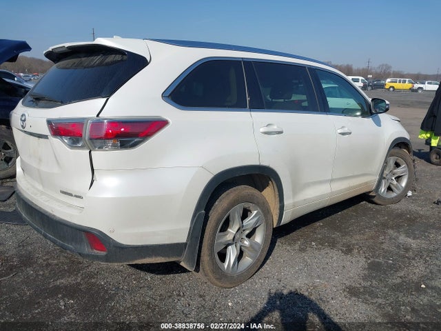 Toyota Highlander Limited V6 2015 5TDDKRFH5FS183589 Image 4