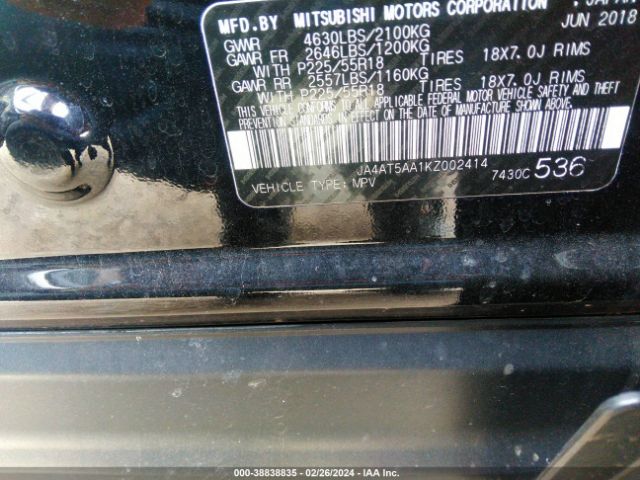 JA4AT5AA1KZ002414 Mitsubishi Eclipse Cross Se