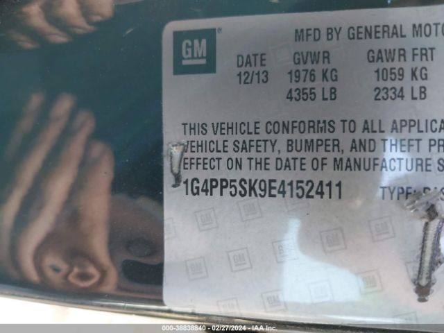 1G4PP5SK9E4152411 Buick Verano