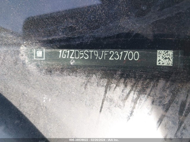 Chevrolet MALIBU LT 2018 1G1ZD5ST9JF231700 Image 9