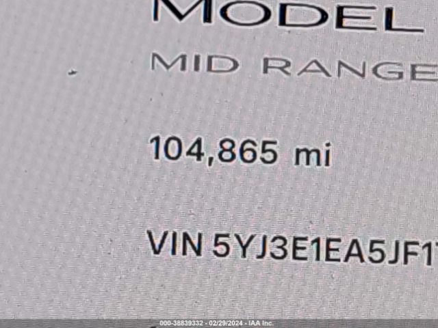 5YJ3E1EA5JF171268 Tesla Model 3 Long Range/mid Range