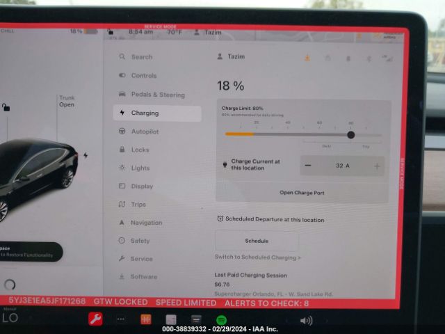 5YJ3E1EA5JF171268 Tesla Model 3 Long Range/mid Range