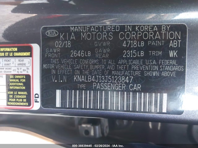 KIA Cadenza Premium 2018 KNALB4J13J5123847 Image 9