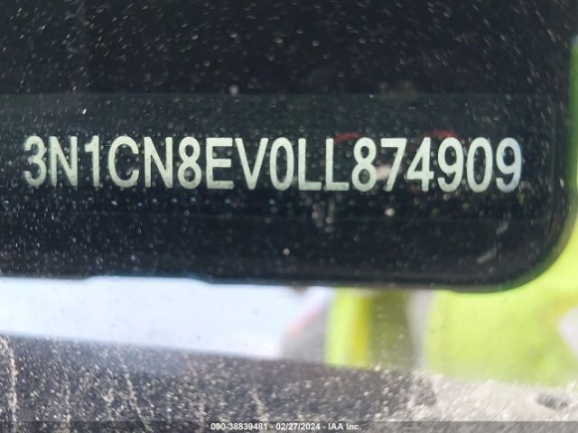 3N1CN8EV0LL874909 Nissan Versa Sv Xtronic Cvt