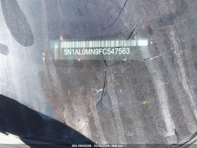 Infiniti QX60 2015 5N1AL0MN9FC547563 Image 9